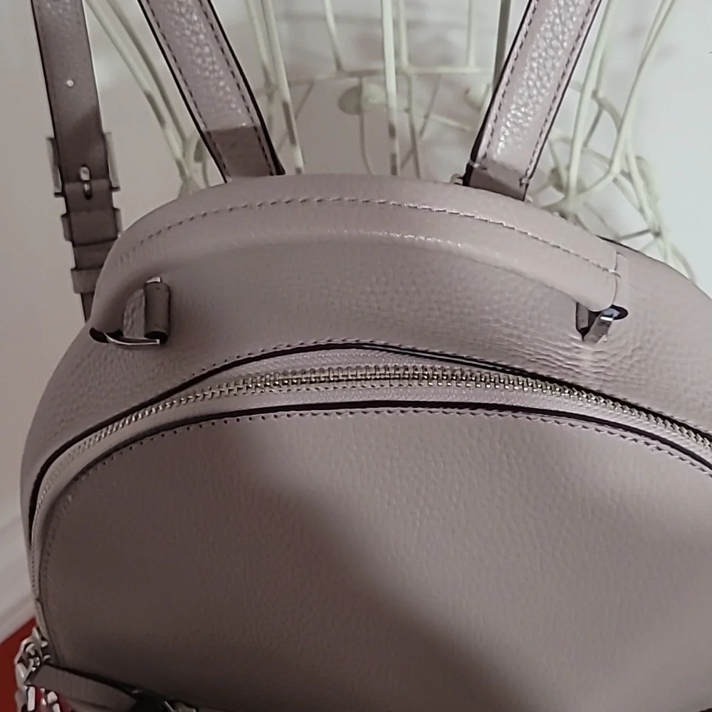 Kate Spade New York Polly Light Grey Backpack Purse Bag ๐ - Picture 6 of 16